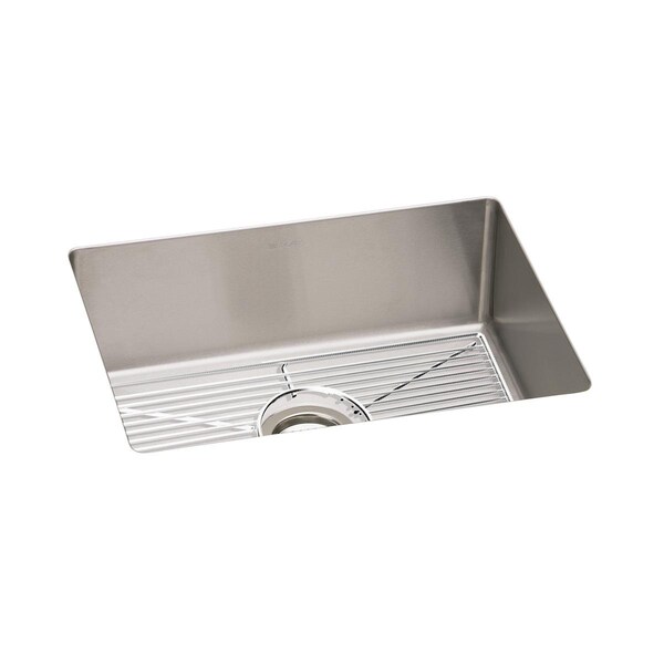 Crosstown 16 Gauge Stainless Steel 23-1/2 X 18-1/4 X 10 Single Bowl Undermount Sink Kit